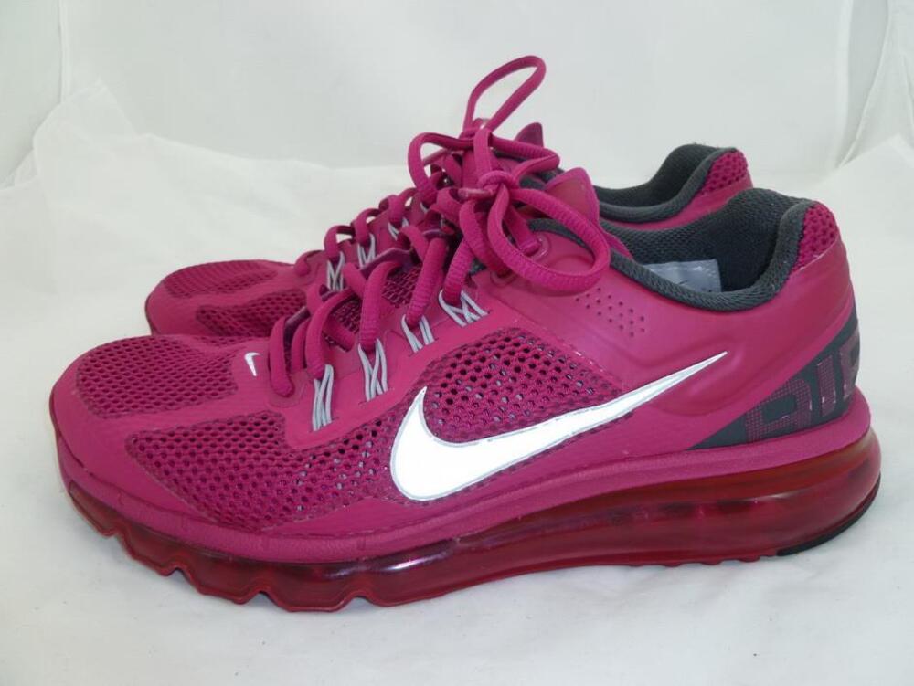 NIKE USED 9 AIRMAX HOT PINK FUCHSIA MESH SNEAKERS/RUNNING SHOES 555363 2014